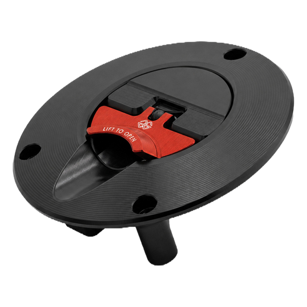 Gilles FCAP2 quick-release fuel cap for Honda CB 650 R, black/red