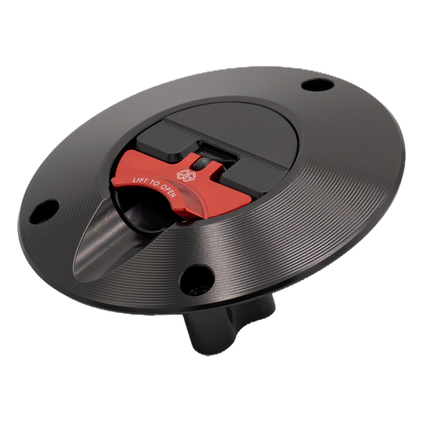 Gilles FCAP2 quick-release fuel cap for Suzuki GSX-R 1000, black/red