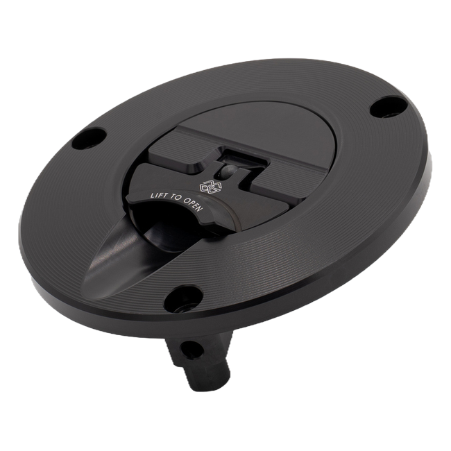 Gilles FCAP2 quick-release fuel cap for Aprilia RS 457, black