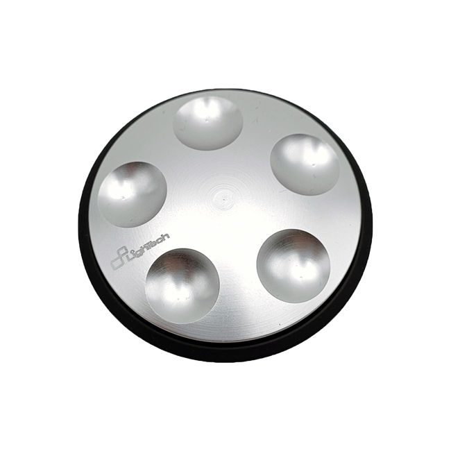 LighTech TRN200 quick release fuel cap replacement inner flange in anodised colour finish