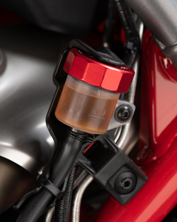 LighTech FFC03 anodised Ergal rear brake reservoir cap for Ducati Panigale V2 955