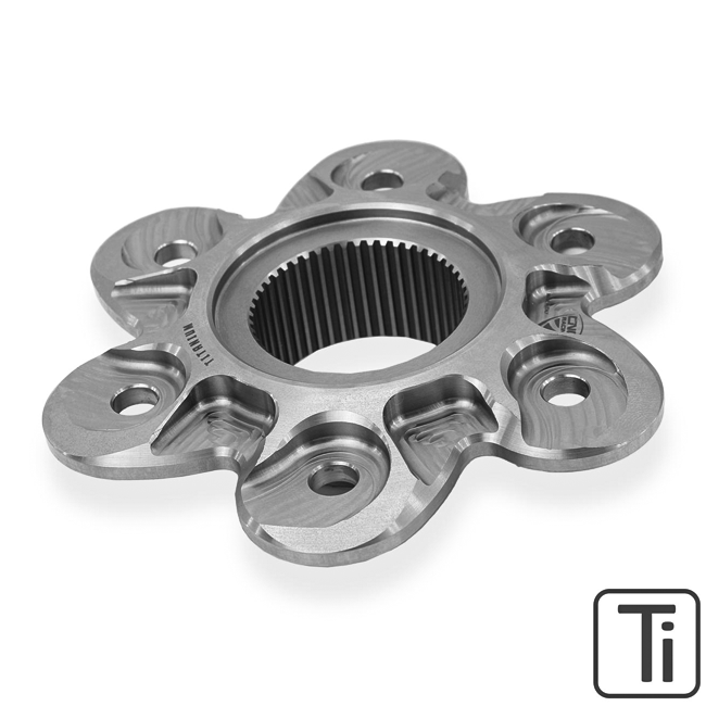 CNC Racing FL506X titanium rear sprocket carrier for Ducati Panigale V4 V4S V4R 2018–2024