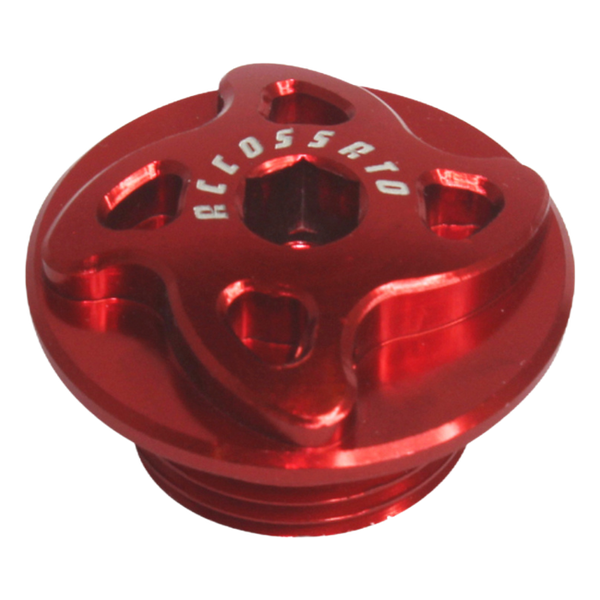 Accossato oil filler cap FP002 for BMW S1000R, red version