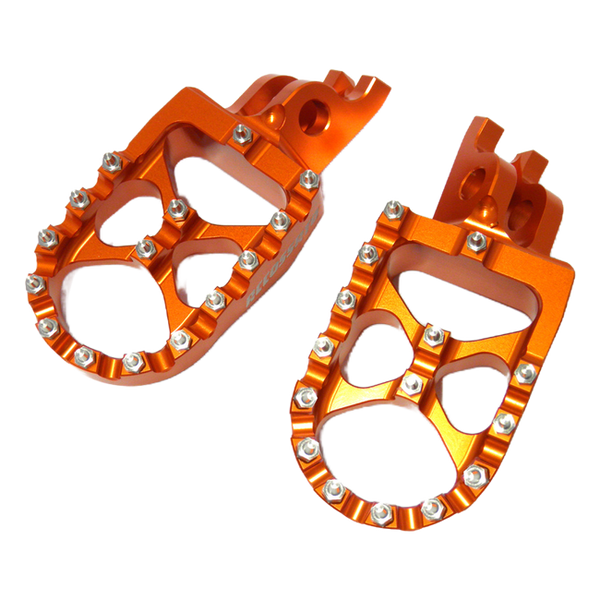 Accossato off-road footpegs FR791 for Honda CRF450R, orange version