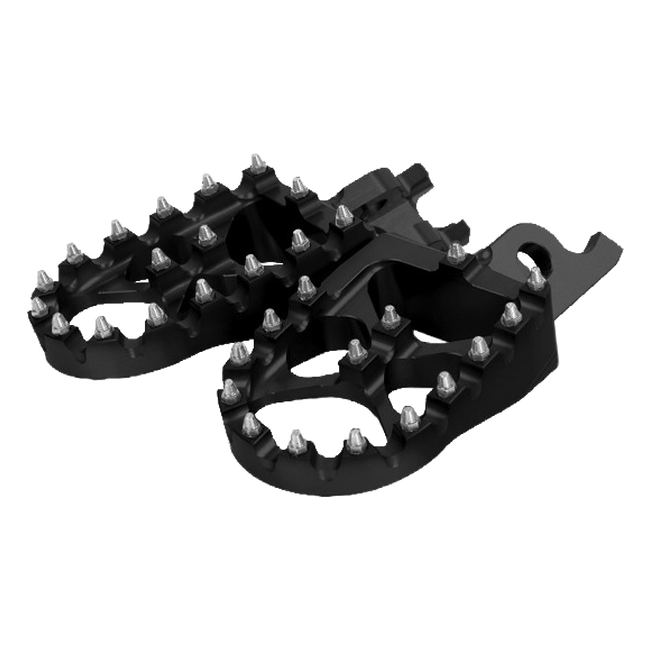 Accossato off-road footpegs FR792 for Kawasaki KX450X, black version