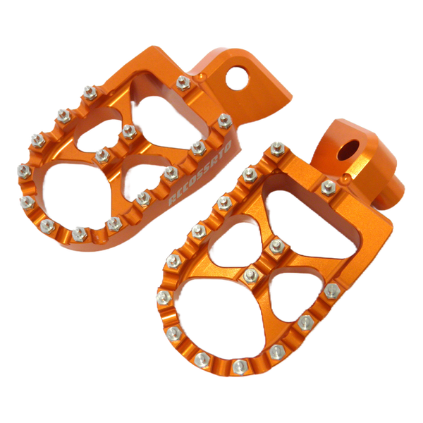 Accossato off-road footpegs FR793 for Yamaha WR250F, orange version