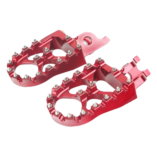 Accossato off-road footpegs FR795 for Husqvarna FC 250, red version