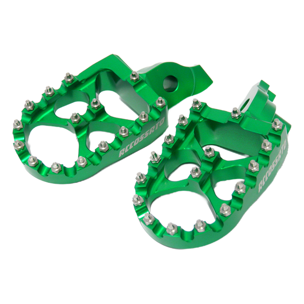 Accossato off-road footpegs FR797 for BMW F850GS, green version