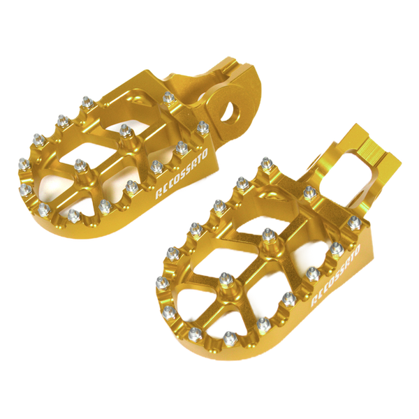 Accossato off-road footpegs FR801 for Suzuki DR-Z400S, gold version