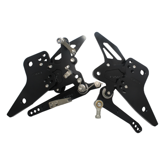 Accossato rearsets FT079 for Kawasaki Z800E, black with green details version