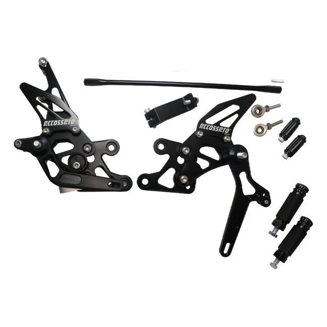 Accossato rearsets FT085 for Yamaha FZ1 FAZER, black with blue details version