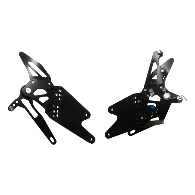 Accossato rearsets FT087 for Yamaha MT-125, black with blue details version