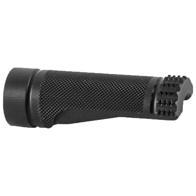 LighTech FTR1098 replacement fixed footpeg 75 mm in anodised silver and black aluminium