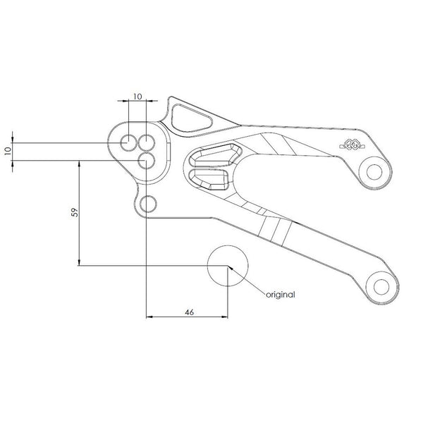 Gilles FXR rearset FXR-Y05-CUP-B, adjustment table