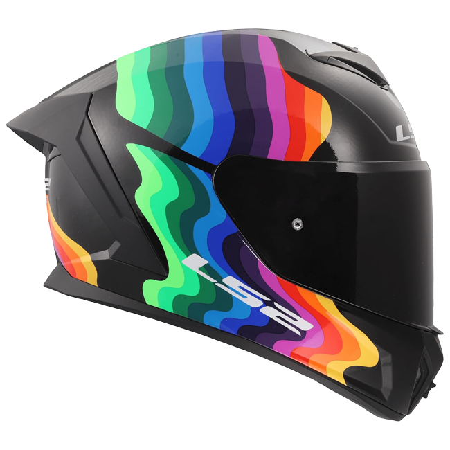 LS2 FF820 Rapid III Helmet – Flow Black Multi
