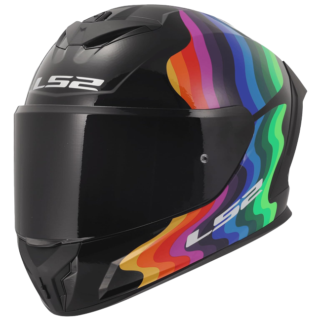 LS2 FF820 Rapid III Helmet – Flow Black Multi