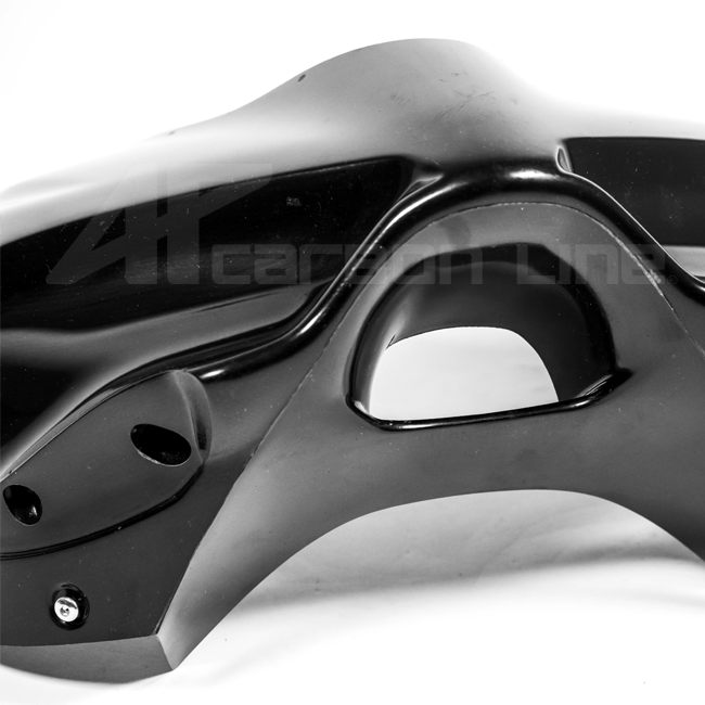AP Carbon Line Lavatex front fairing mask for Ducati Panigale V4/S 2025-2026, unpainted composite finish
