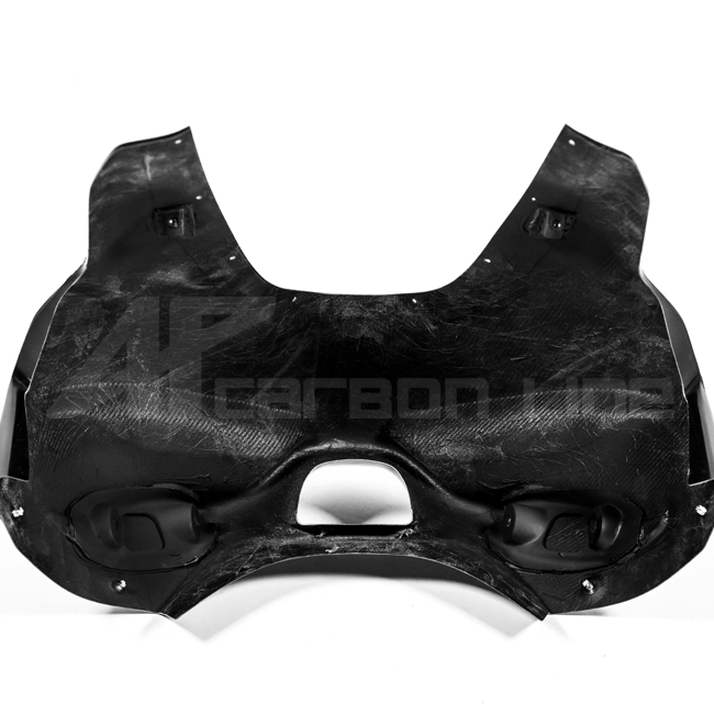 AP Carbon Line Lavatex front fairing mask for Ducati Panigale V4/S 2025-2026, unpainted composite finish