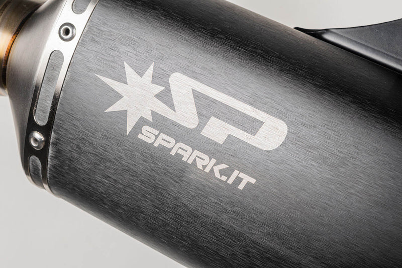 Spark Exhaust Dakar Slip-On Dunkler Edelstahl Euro 5+ Aprilia Tuareg 660 (2022-2026) GAP0501DOM