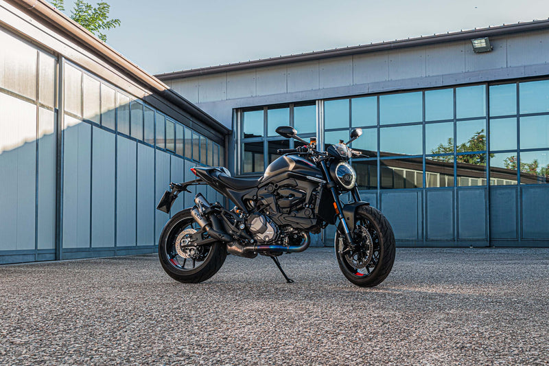 Spark Exhaust Dyno Slip-On Titanium Carbon End Caps Ducati Monster 937 (2021-2025) GDU0839TOMC