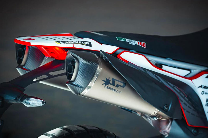 Spark Exhaust Konix Evo Slip-On Pair Titanium Euro5 Ducati Hypermotard 698 Mono (2024-2026) GDU1810TOM