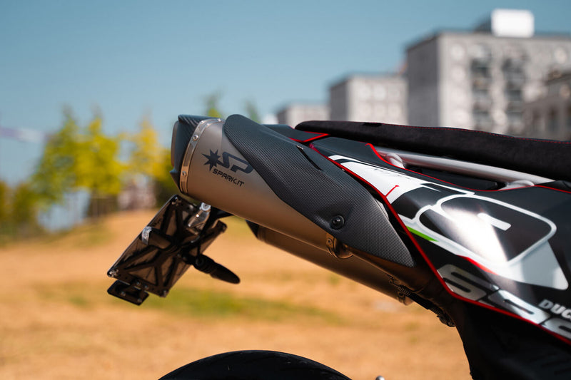 Spark Exhaust Konix Evo Slip-On Pair Titanium Euro5 Ducati Hypermotard 698 Mono (2024-2026) GDU1810TOM