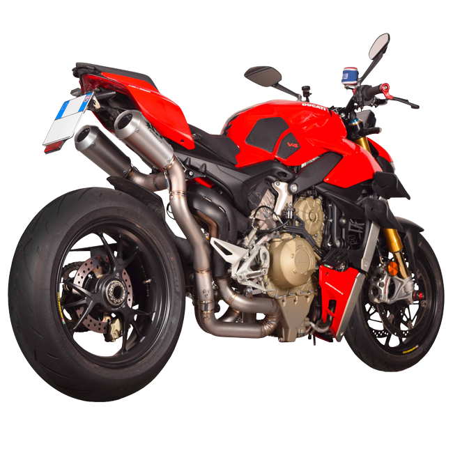Spark Exhaust Moto GP Edelstahl 2-1-2-Kit unter dem Sitz Ducati Panigale V4 (2018-2024) GDU8834T