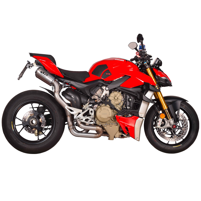 Spark Exhaust Moto GP Edelstahl 2-1-2-Kit unter dem Sitz Ducati Panigale V4 (2018-2024) GDU8834T