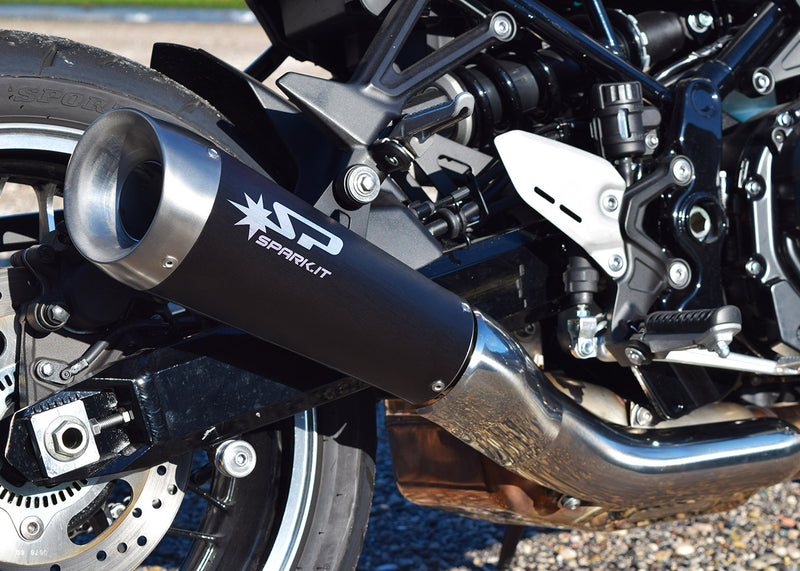 Spark Exhaust Evo 5 Slip-On Dark Kawasaki Z900RS (2020-2021) GKA1101DOM