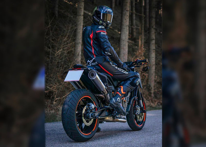 Spark Exhaust Grid-O 215 mm 3/4-Kit mit Zulassung Hochlage KTM 790 Duke / 890 Duke / 890 Duke L / 890 Duke R (2018-2024) GKT0110TOM