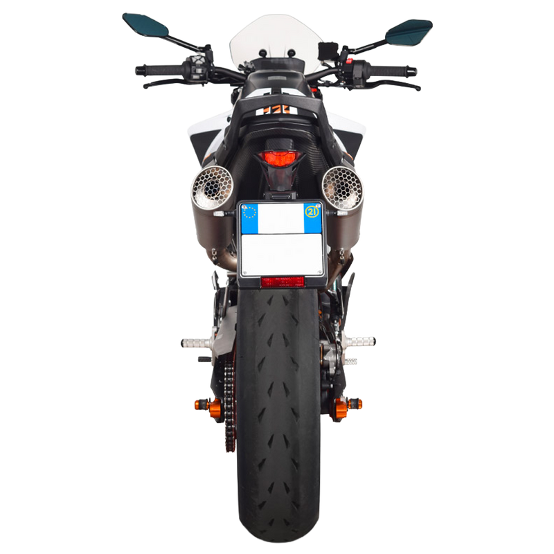 Spark Exhaust Grid-O 175 mm 3/4-Kit mit Zulassung Hochlage KTM 790 Duke / 890 Duke / 890 Duke L / 890 Duke R (2018-2024) GKT0115TOM
