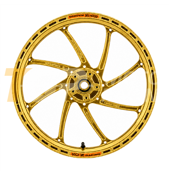 OZ GP Replica GP-8R aluminium front wheel for Suzuki GSX-R 1000 2017–2023, anodised finish