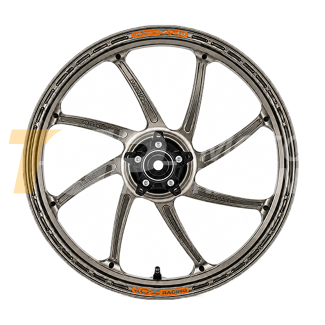 OZ GP Replica GP-8R aluminium rear wheel for Aprilia RSV4 2017–2020 – anodised finish