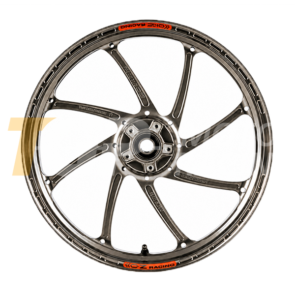 OZ GP Replica GP-8R aluminium front wheel for Aprilia RSV4 2021–2026, part V3065AP35