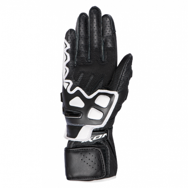 IXON GP5 Air L women's motorcycle leather gloves in white and black