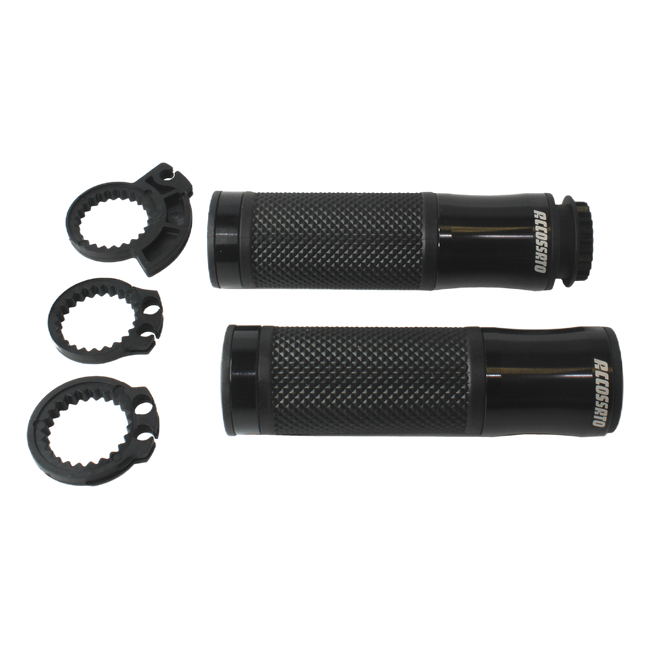Accossato CNC Aluminium Racing Grips GR004 [Match: Colour=Black]
