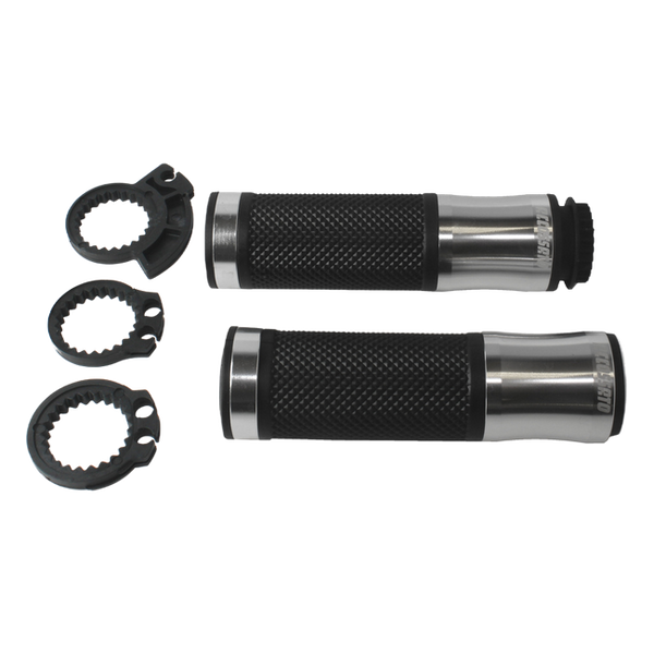 Accossato CNC Aluminium Racing Grips GR004 [Match: Colour=Silver]
