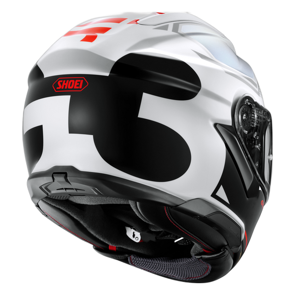 Shoei GT-Air3 Mike TC-6 – Sport-Touring Helmet with Sun Visor ECE 22.06 – rear view