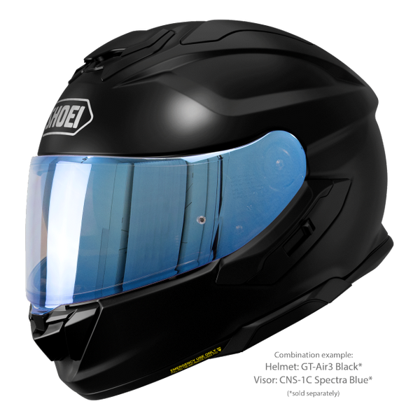 Shoei GT-Air3 Black – Sport-Touring Helmet with Sun Visor ECE 22.06 – with optional visor