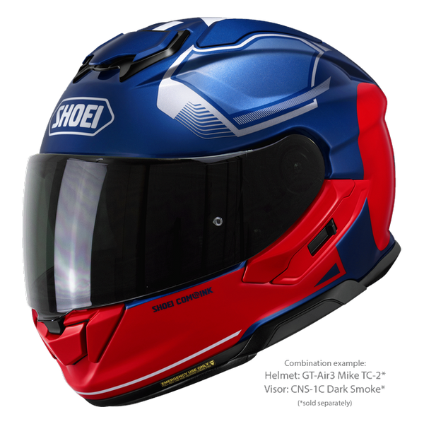 Shoei GT-Air3 Mike TC-2 – Sport-Touring Helmet with Sun Visor ECE 22.06 – with optional visor