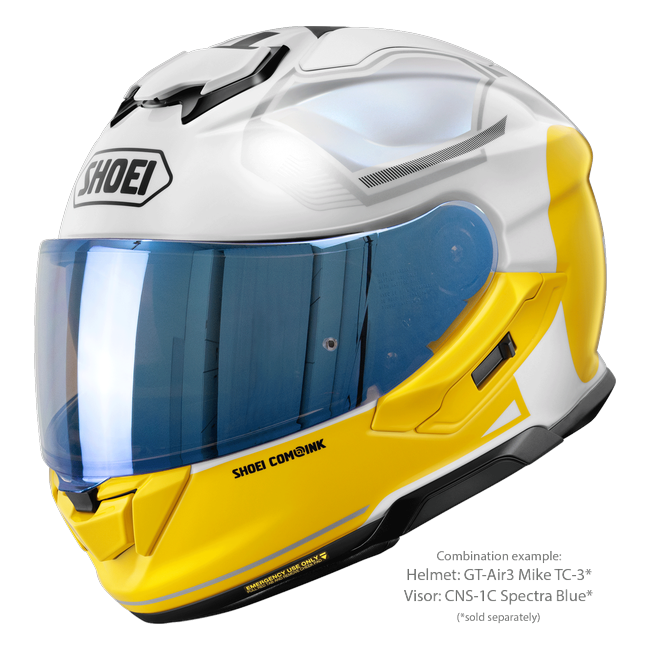 Shoei GT-Air3 Mike TC-3 – Sport-Touring Helmet with Sun Visor ECE 22.06 – with optional visor