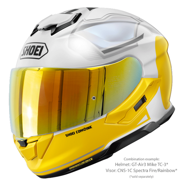 Shoei GT-Air3 Mike TC-3 – Sport-Touring Helmet with Sun Visor ECE 22.06 – with optional visor