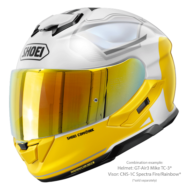 Shoei GT-Air3 Mike TC-3 – Sport-Touring Helmet with Sun Visor ECE 22.06 – with optional visor