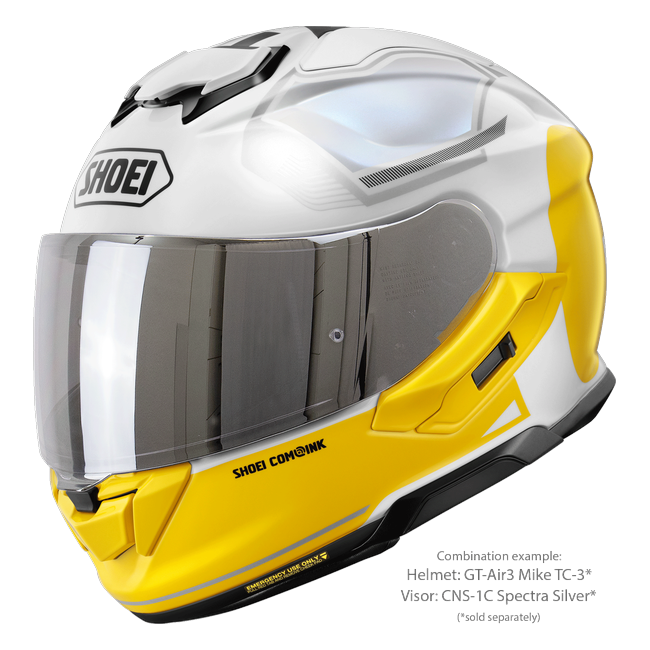 Shoei GT-Air3 Mike TC-3 – Sport-Touring Helmet with Sun Visor ECE 22.06 – with optional visor
