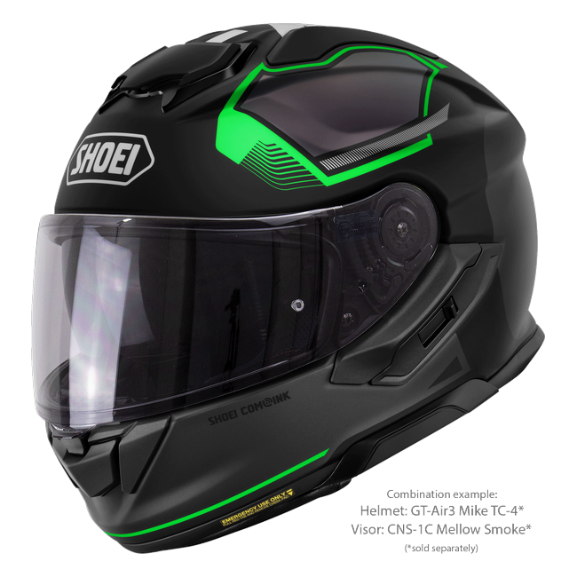Shoei GT-Air3 Mike TC-4 – Sport-Touring Helmet with Sun Visor ECE 22.06 – with optional visor