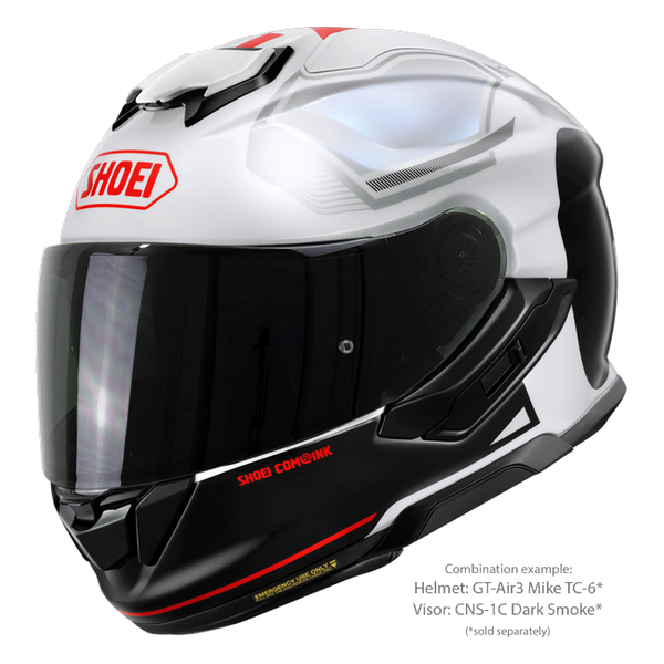 Shoei GT-Air3 Mike TC-6 – Sport-Touring Helmet with Sun Visor ECE 22.06 – with optional visor