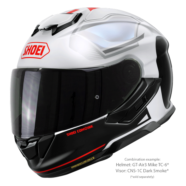 Shoei GT-Air3 Mike TC-6 – Sport-Touring Helmet with Sun Visor ECE 22.06 – with optional visor