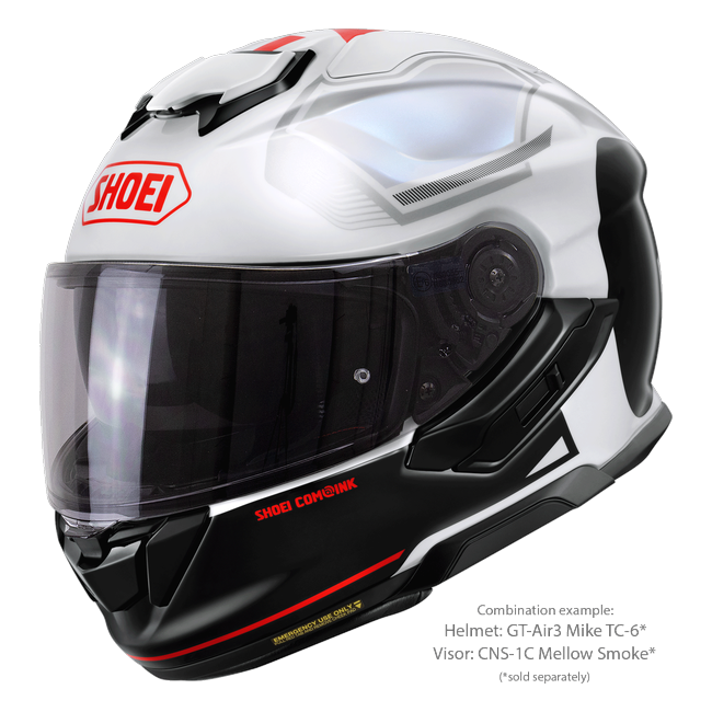 Shoei GT-Air3 Mike TC-6 – Sport-Touring Helmet with Sun Visor ECE 22.06 – with optional visor