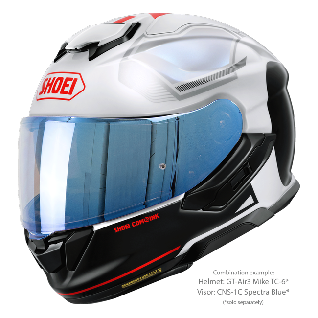 Shoei GT-Air3 Mike TC-6 – Sport-Touring Helmet with Sun Visor ECE 22.06 – with optional visor