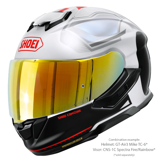 Shoei GT-Air3 Mike TC-6 – Sport-Touring Helmet with Sun Visor ECE 22.06 – with optional visor